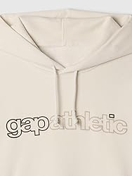 GAP mens Logo Fleece Hoodie Carls Stone XL