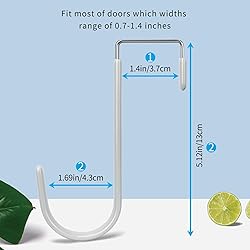 FYY Over The Door Hooks, 4 Pack Door Hangers Hooks