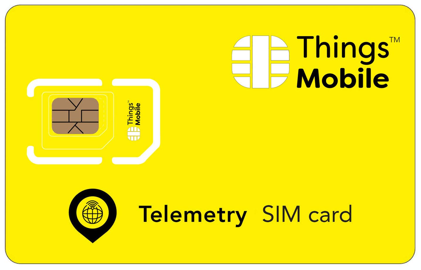 TELEMETRY SIM Card for IOT and M2M - Things Mobile - Global Coverage and Multi-Operator GSM/2G/3G/4G LTE Network, No Fixed costs, No Expiration Date, Competitive Rates. €10 Credit Included