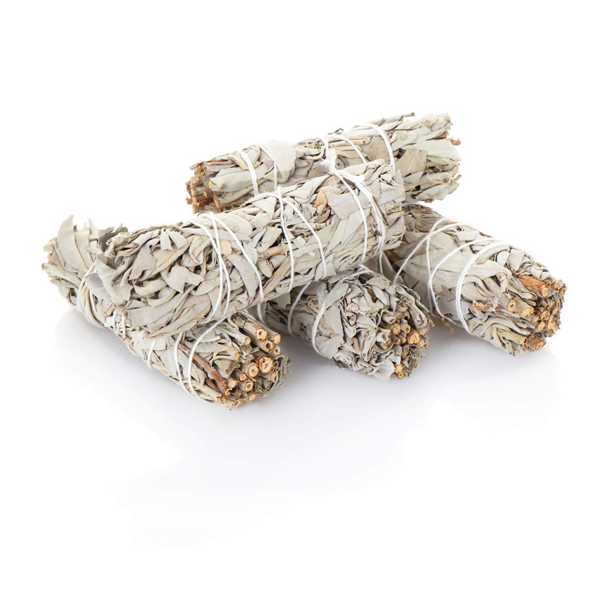 NKlaus 5x L White Sage Smudge Sticks 10cm 4" Salvia apaina 30g Smoke Bundle 6724