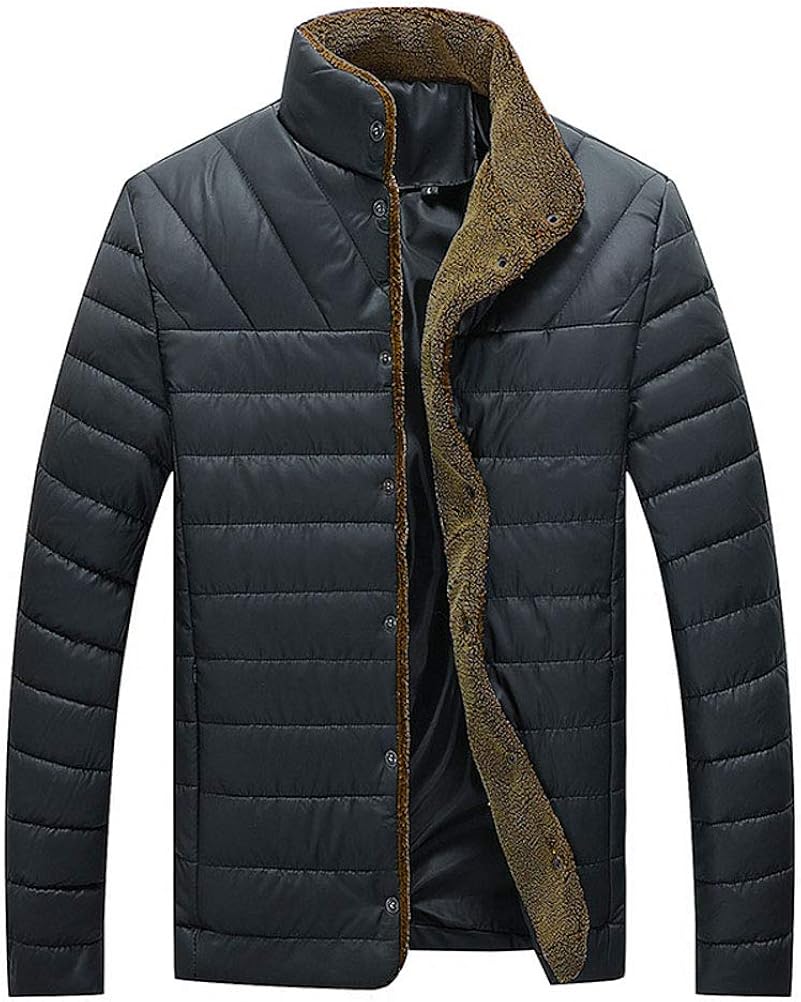 Large Sizes Men's Jacket Fashion Standup Classic Collar Single