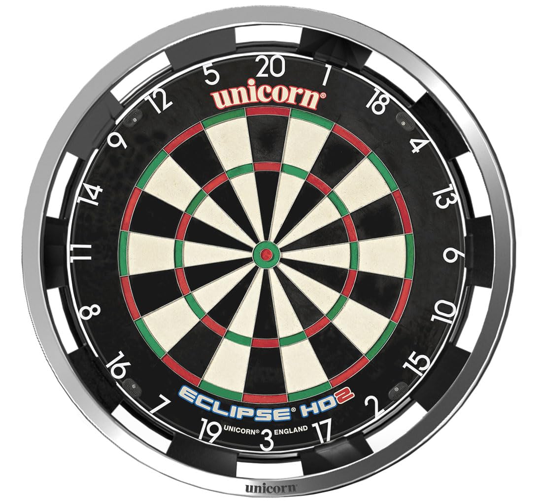 Unicorn Illuminated Dartboard Backboard Surround — Solar Flare · 360 Degrees Non-Glare Lighting · Fits any Standard Dartboard
