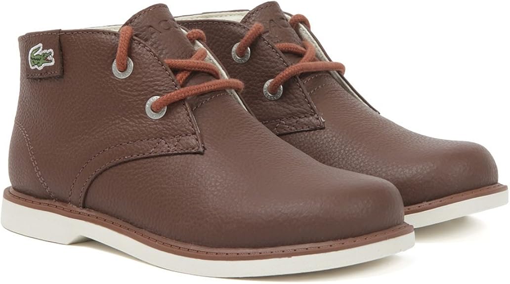 Lacoste Boys Infant Boys Sherbrook Boots in Brown 7 Infant Amazon.co