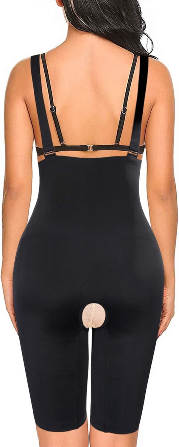 Nebility Women Waist Trainer Shapewear Tummy Control Bodysuit Open Bust Corset High Waist Thigh Slimmer Body Shaper at  Women’s Clothing store