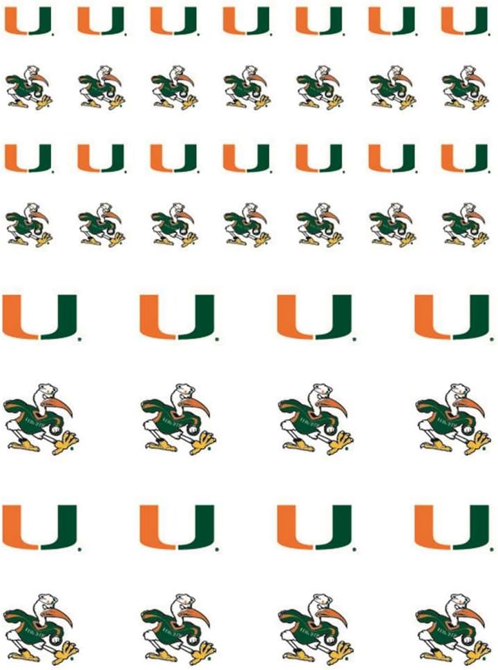 The Fanatic Group Miami Hurricanes Small Sticker Sheet - 2 Sheets