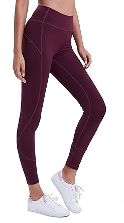 maroon yoga pants