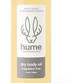 HUME SUPERNATURAL Dry Body Oil Spray - Moisturizing Oil for Dry Skin, After Shower Body Oils for Women and Men, Oil Body Spray, Nourishing, Hydration, Glow, Fragrance Free, 1 Pack