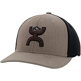 HOOEY Ash Flexfit Fitted Hat – Mid Profile 6-Panel Stretch Fit Everyday Casual Comfort Fitted Cap for Men and Women