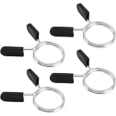 Barbell Clips Olympic Barbell Clamps Collars 2 Inches Weight Bars Lock Dumbbell Spring Clips Circlip Fitness Weightlifting Buckle 4 Pack