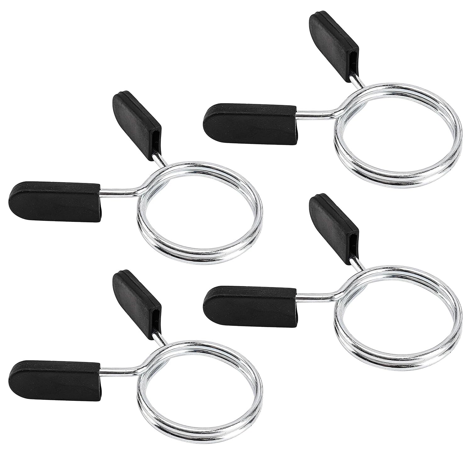 Photo 1 of Barbell Clips Olympic Barbell Clamps Collars 2 Inches Weight Bars Lock Dumbbell Spring Clips Circlip Fitness Weightlifting Buckle 4 Pack