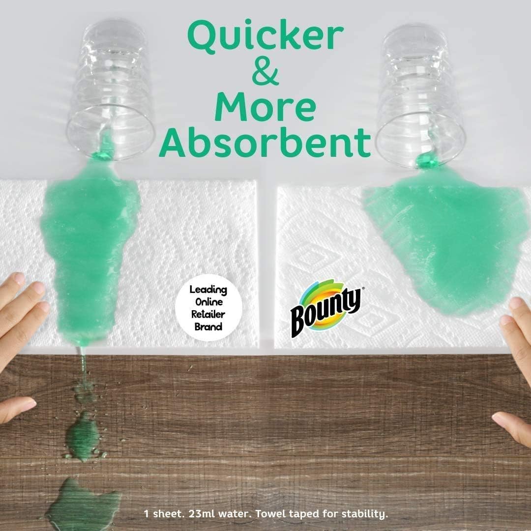 Bounty Quick-Size Paper Towels, White, 8 Family Rolls = 20 Regular Rolls: Health & Personal Care