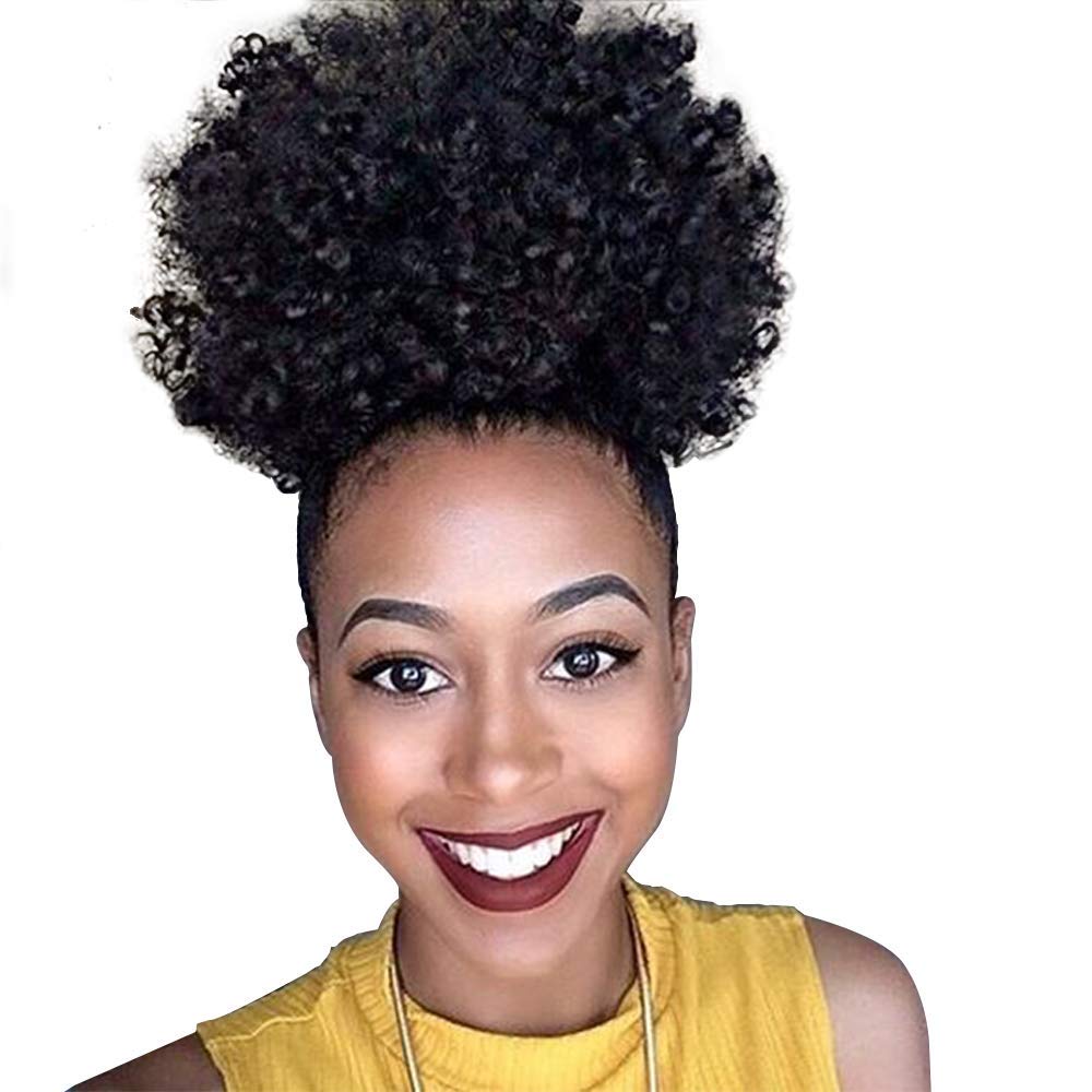 Generic Deyngs Ponytail African American Short Afro Kinky Curly