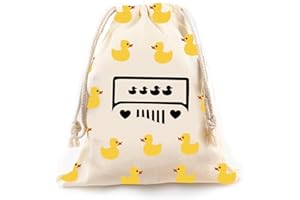 Aievlinkr Yellow Duck Duck Bag,Rubber Duck Drawstring Bag，Reusable Rubber Duck Bag,Great Gift for Any Duck Enthusiast