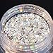 BORN PRETTY Holographic Laser Glitter Nail Sequins Holographic Silver Hexagon Sparkle Glitter Flakes Powder Dust Tips manicuring Nail Art Decoration 10g