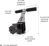 Phoenix Fitness RY848 Door Sit-Up Bar – Adjustable Height, Padded Ankles, Black view 3