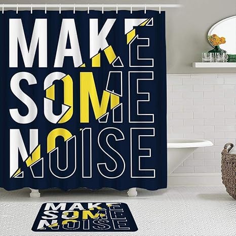 Amazon リング付きノイズシャワーカーテンを作るフック付きポリエステル生地シャワーカーテンバスバスルームの装飾 60x72inch シャワー カーテン ホーム キッチン オンライン通販