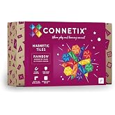 CONNETIX Magnetic Tiles Rainbow Geometry Pack, 30 Pieces