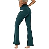 ODODOS Cloud Feeling Flared Pants with Pocket for Women High Waist Casual Bootcut Yoga Pants, 30"/32" Inseam