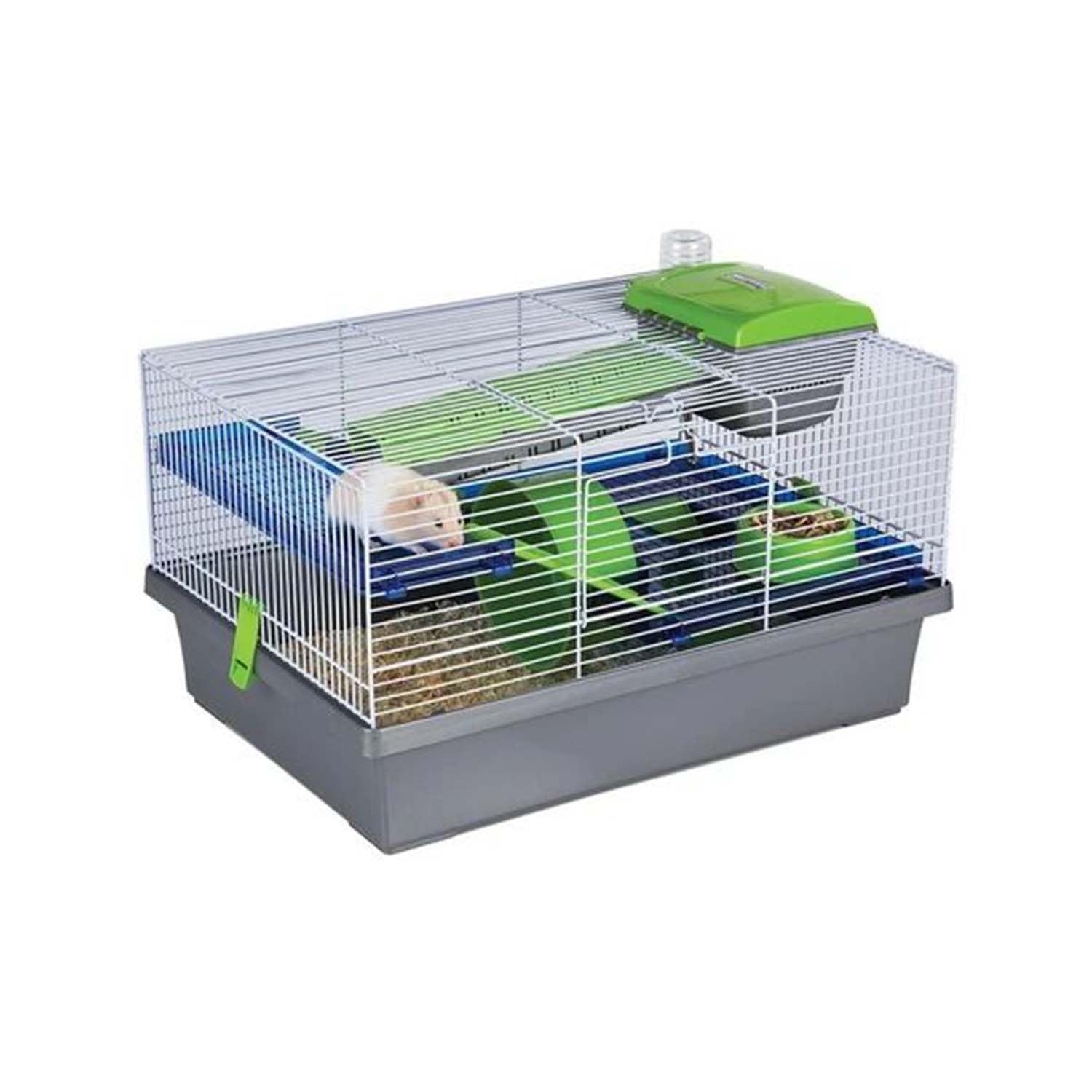 Rosewood PICO Hamster Home, Medium, Silver/Green