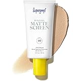 Supergoop! Mineral Mattescreen (SPF 40) - 45 mL - 100% Mineral, Oil-Free Broad Spectrum Sunscreen - Smooths Skin’s Appearance