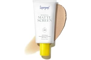 Supergoop! Mineral Mattescreen (SPF 40) - 45 mL - Mineral, Oil-Free Broad Spectrum Sunscreen - Smooths Skin’s Appearance, Minimizes Pores & Controls Shine - Water & Sweat Resistant