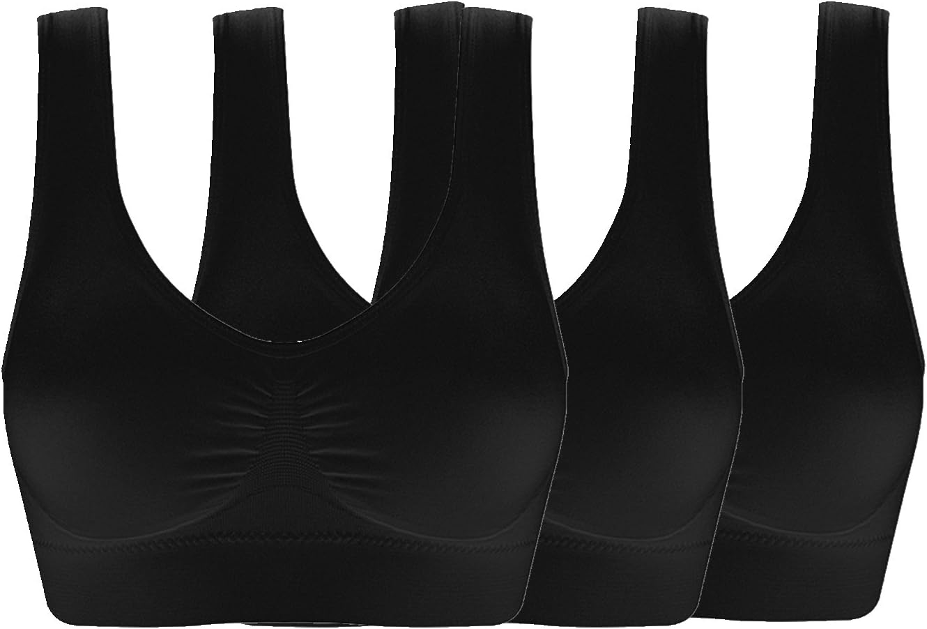 ohlyah Women's Seamless Wire-Free Bra with Removable Pads