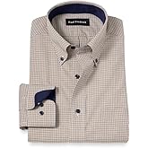 Paul Fredrick Men's Classic Fit Non-Iron Cotton Check Dress Shirt