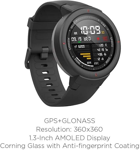Amazfit Verge Reloj Inteligente SmartWatch con GPS Plus GLONASS ...
