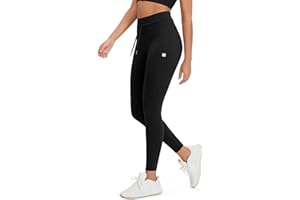 ODODOS Women's Drawstring Tie Daily Leggings 25" / 28" High Waist Workout Yoga Pants