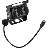 Buyers Products 8883101 Heated Night Vision Backup Camera with Audio, IP69K Waterproof Truck &amp; Trailer Rear View Camera, 120 Wide Angle, 4-Pin Connection, Standard Bracket Mount Add-On