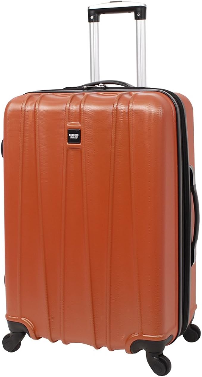 Sharper Image 20" Upright Hardside, Orange Orange Suitcases