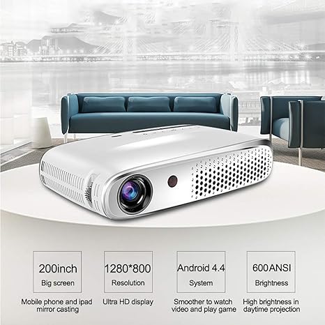 Proyector de Video Android OS Smart 3D DLP Projector6000 ...