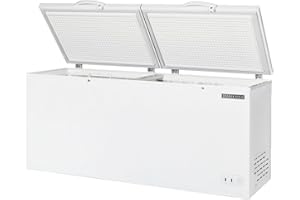 Maxx Cold Select Series Chest Freezer with Split Top, 76"W, 30 cu. ft. Storage Capacity, Locking Lids, Garage Ready, in White (MXSH30.0SHC)