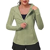 VUTRU Women's Full Zip Up Workout Hoodie Athletic Running Track Jacket