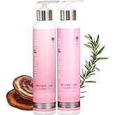 JEMA COSMETICS MINOXIPINK Densifying Hair Shampoo & Conditioner Set, Thickening and Strengthening, with Biotin, Stem Cells & Hyaluronic Acid, Reduces Hair Loss & Stimulates Growth, 10.14 fl oz, 2 Pack