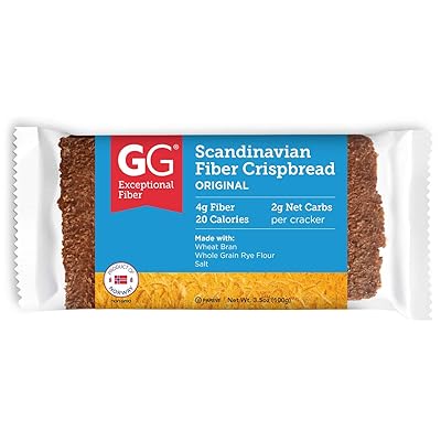 GG Scandinavian Bran Crispbread All Natural Bran Cracker Packages, 5 count, 3.5-Ounce Packages (Pack of 5)