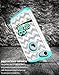 iPhone 8/iPhone 7 Case, Style4U Cute Owl Shock Resistant Studded Rhinestone Crystal Bling Hybrid Armor Case Cover for Apple iPhone 8 2017 and iPhone 7 2016 with 1 Style4U Stylus [White/Teal]