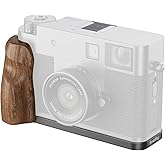 SMALLRIG X Half Wooden L-Shaped Mount Plate for FUJIFILM, L Plate with Ergonomic Wood Side Handle, Includes Hot Shoe Cover (Charcoal Silver) - 5394