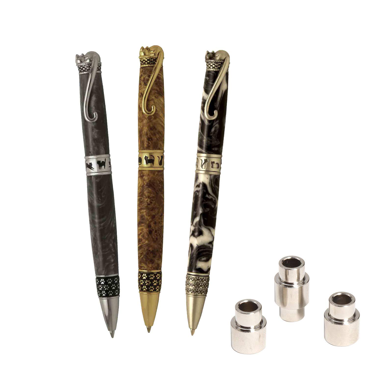 Penn State Industries PKCATSS Cat Twist Ballpoint Pen Kit Starter Package Woodturning Project
