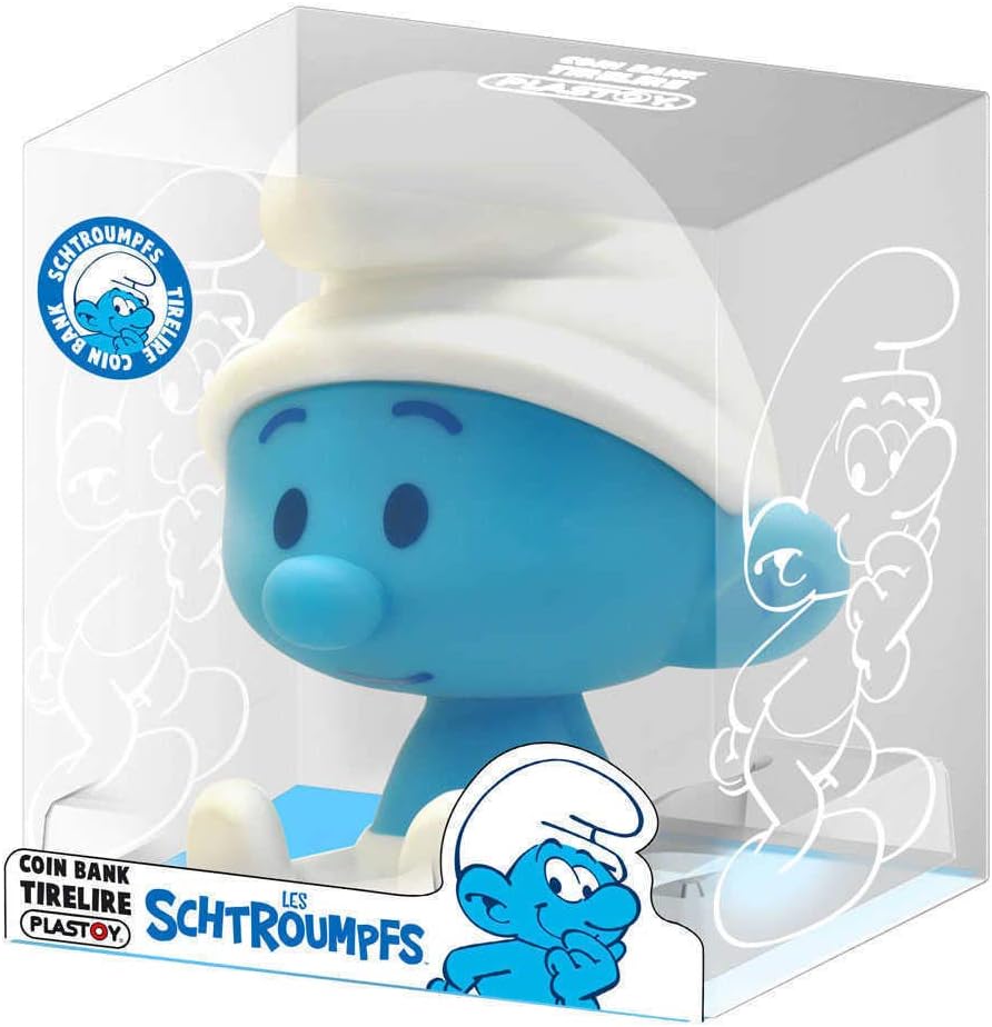 Plastoy Smurf Money Box Chibi, Multicoloured (99A37E242F), Multicolor, único - Image 3