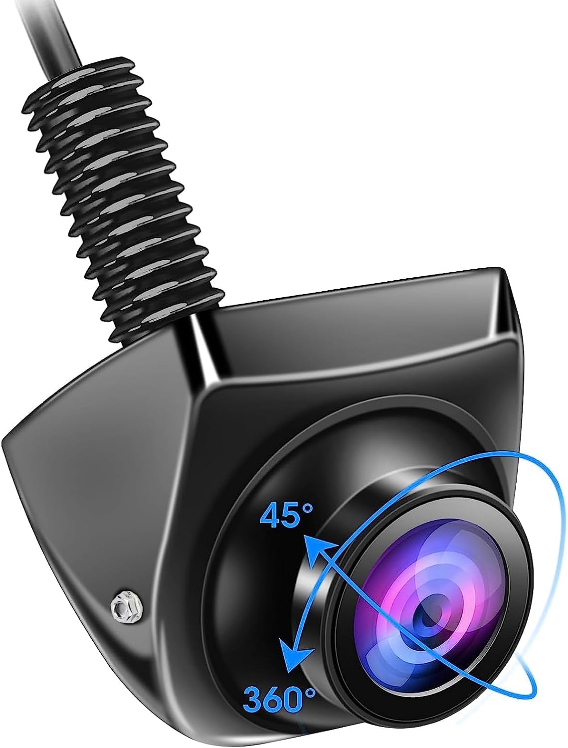 Reversing Camera, AHD 1080P HD Starlight Night Vision, General Rear/Side View Camera, Adjustable Fisheye Lens Lens, 170 ° Wide-Angle 12v-24v Car Rear View Camera Night Vision Ip68 Waterproof