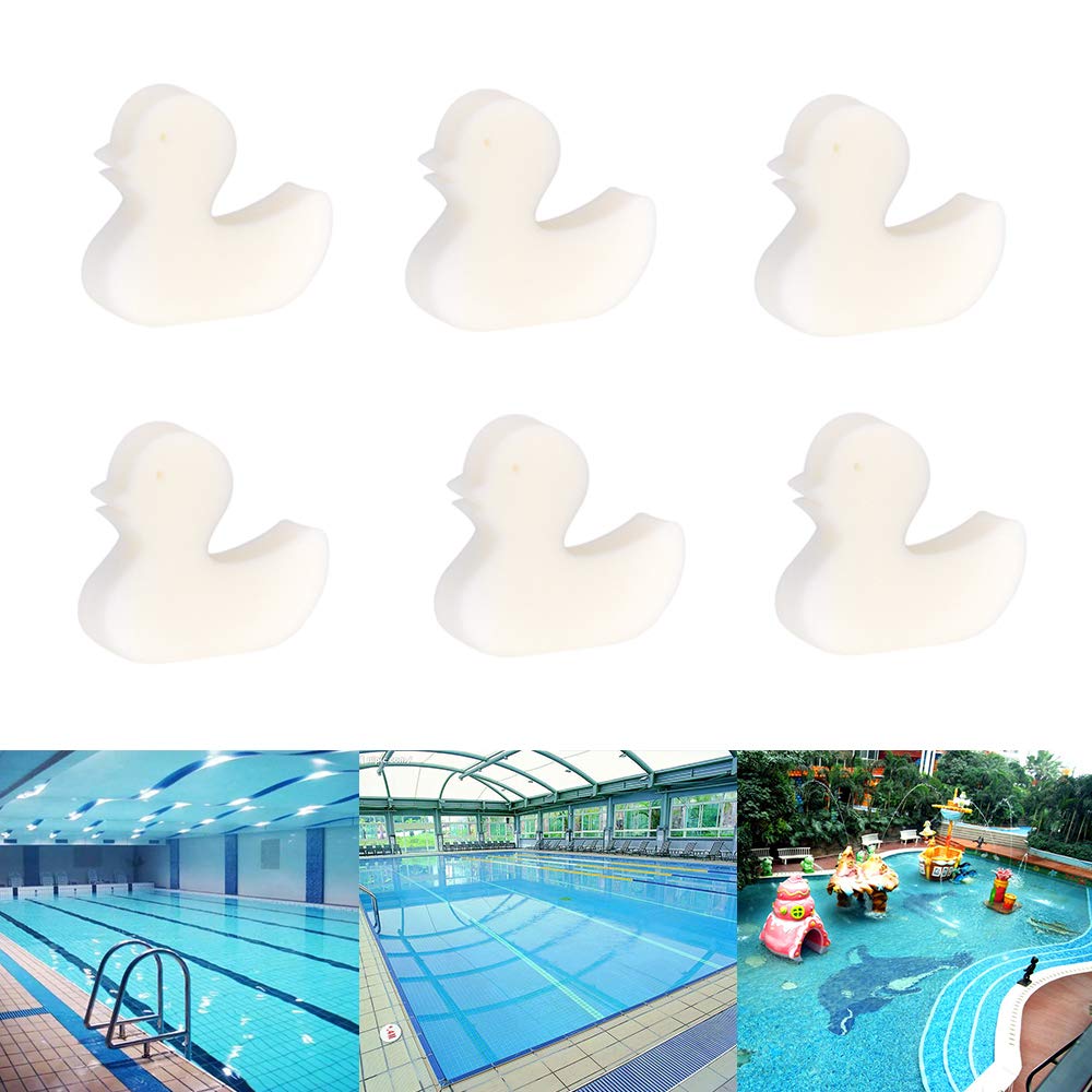 Lifreer Scum Sponge, 6 Pcs Hot Tub and Swimming Pool Oil Absorbing Sponge, Reusable Scum Disc Cleaner, Removes Oils & Grease