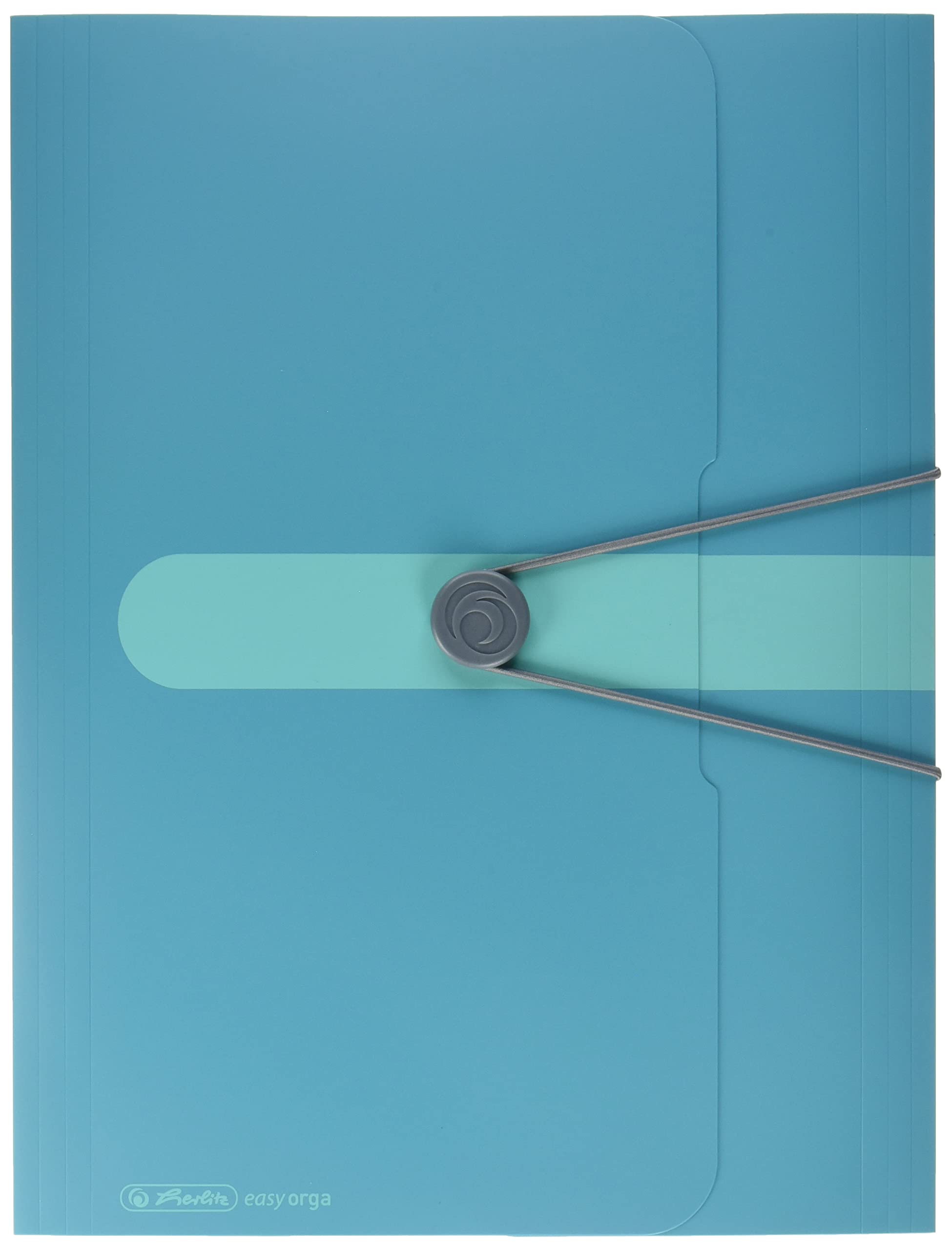 Herlitz 50015900 Elastic Folder A4 Polypropylene Film Caribbean Turquoise
