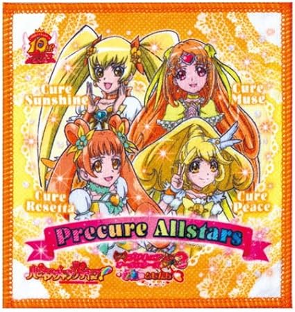 Amazon Co Jp キャライフグッズ プリキュアオールスターズ ハンドタオル 3 プリキュアオールスターズイエローチーム 単品 おもちゃ