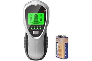 MICLSRS Stud Finders & Scanners for Wall Wood AC Live Wire Metal Studs Detection, 4 in 1 Electronic Stud Detector with Smart Sensor, Large HD LCD Display, Audio Alarm