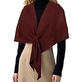 RIIQIICHY Shawl Wrap Women Pashmina Triangle Cape Knit Sweater Scarf for Fall Winter Fashion Accessory