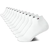 Tommy Hilfiger Womens Quarter Socks – 12 Pack Athletic Performance Quarter Length Cushioned Running Ankle Socks for Women