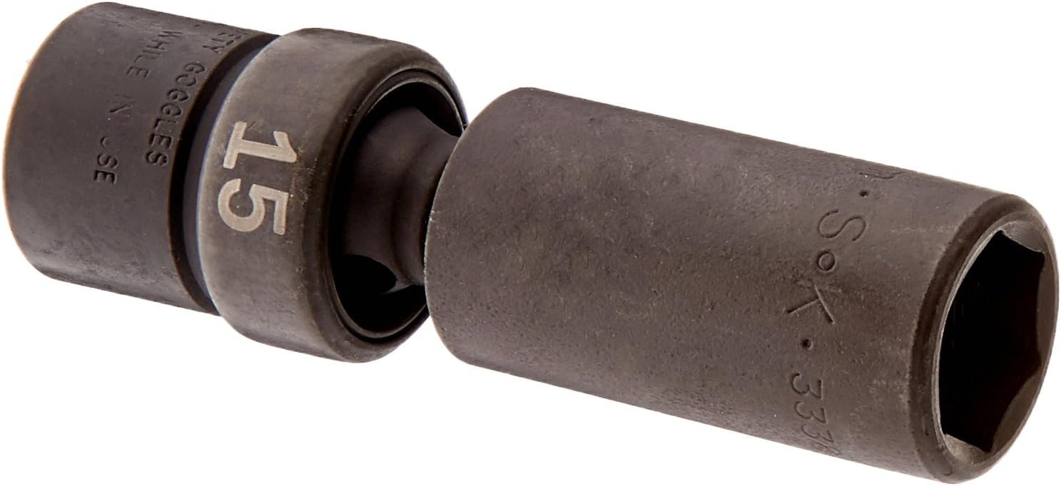 SKT33385 3/8" Drive 6 Point Deep Swivel Metric Impact Socket 15mm