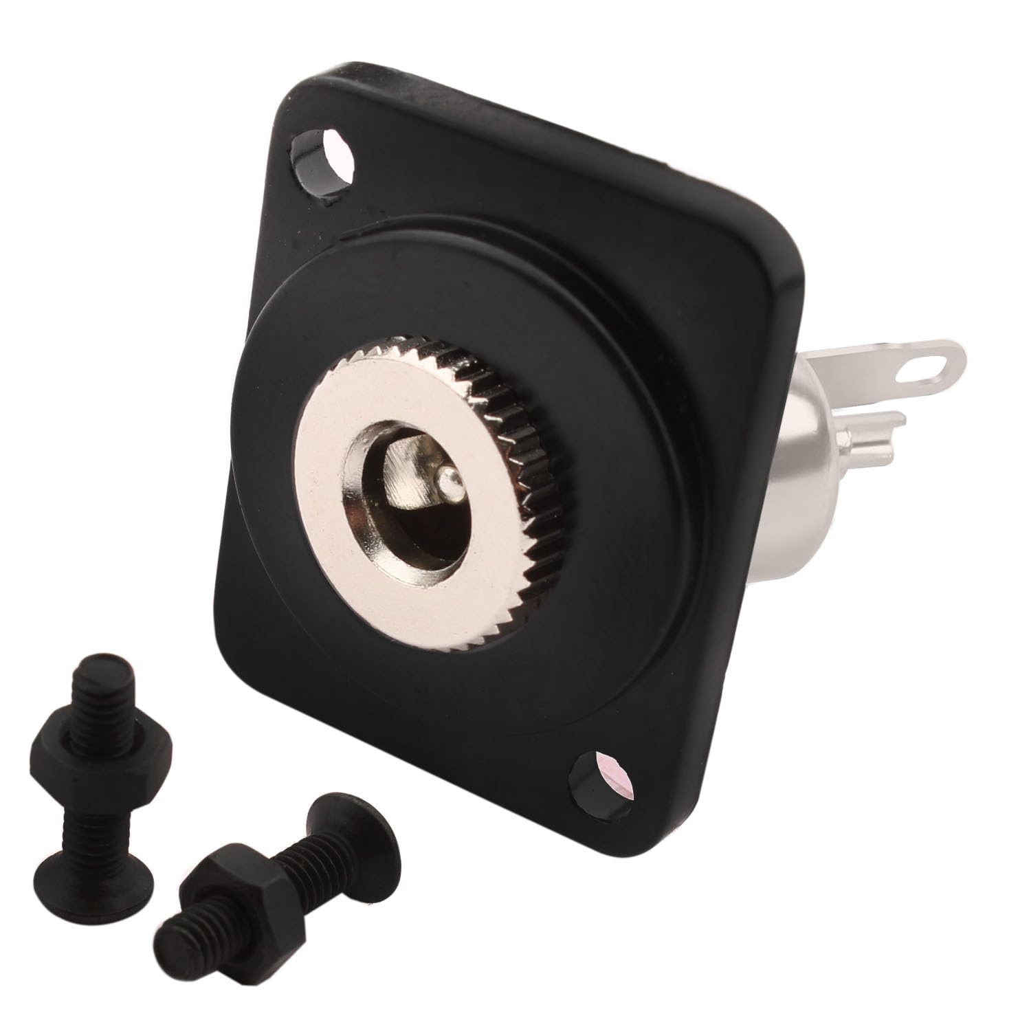 RUNCCI-YUN 5.5 x 2.1 mm barrel jack panel mount Adapter,DC 5.5 x 2.1 mm Female to 2 Pin Solder Terminal Connector DC5521 Solder Socket 30V10A for Security Camera, Set-top Boxe, LED