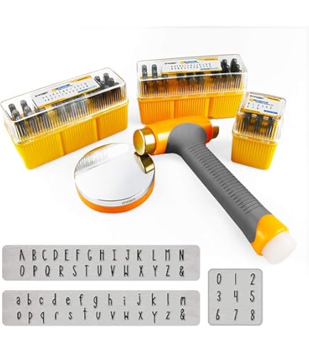 2600 Piece Metal Stamping Kit With Rhinestones - 6 Size Crystal Setter Punches For Jewelry Making